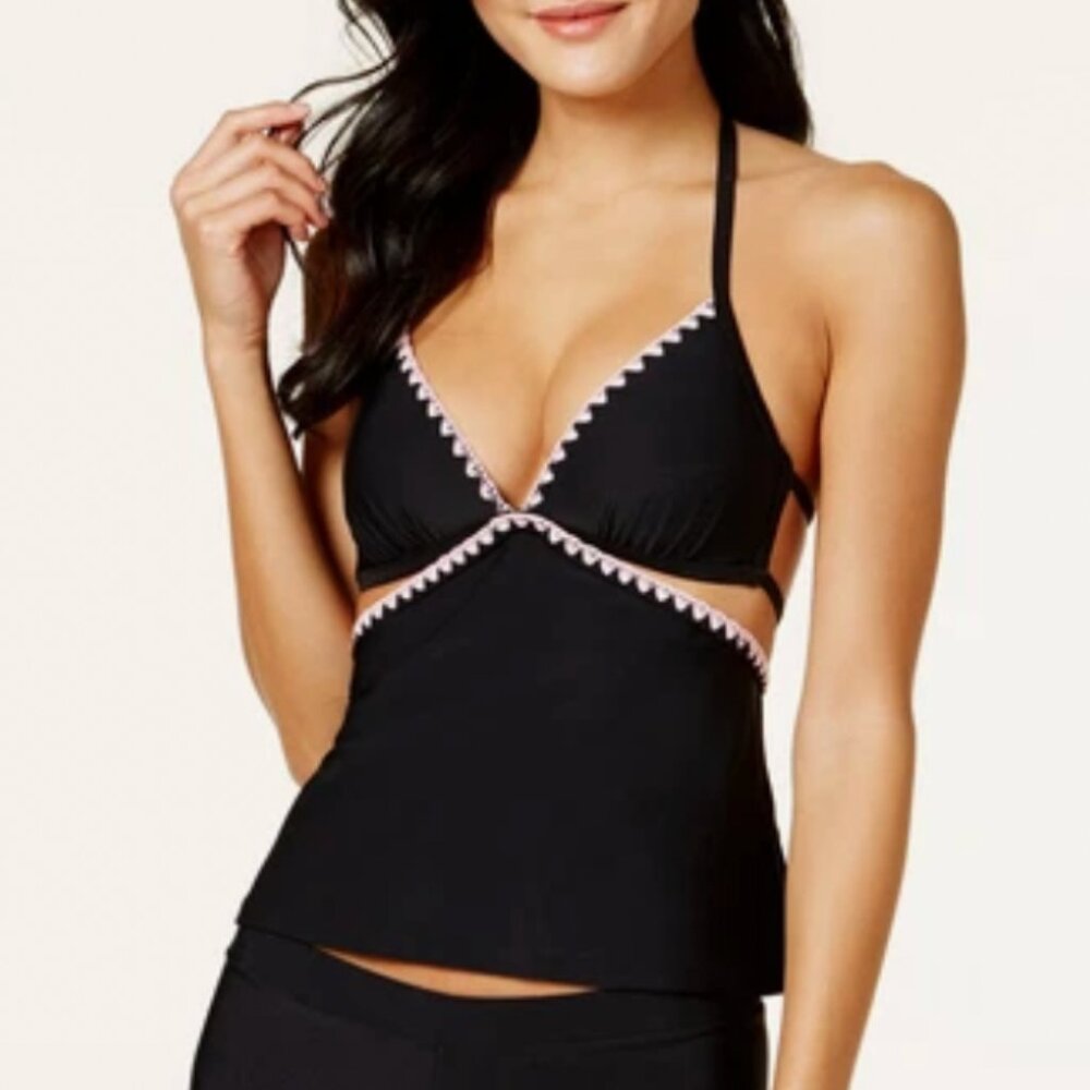 Hula Honey push up pad apron back tankini top